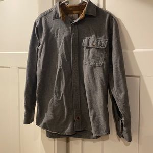 Gray men’s fleece, size medium